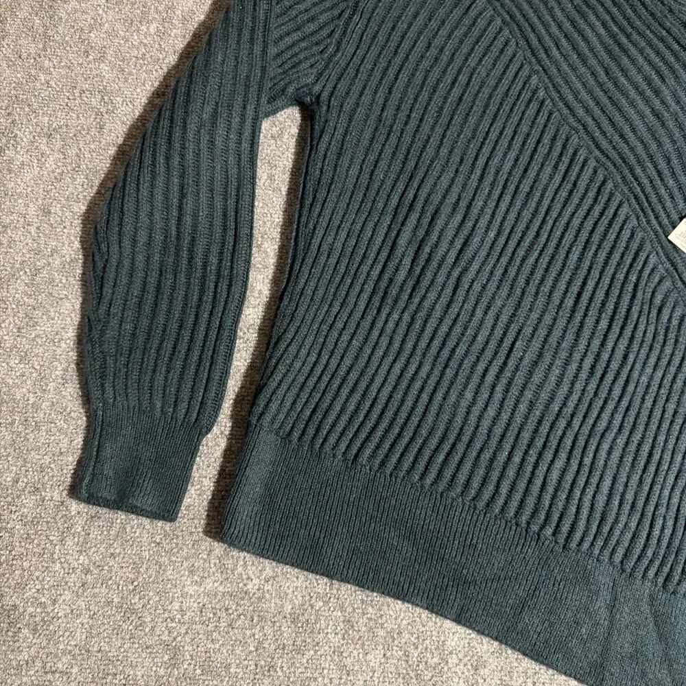 Simply Vera Vera Wang Sweater Womens M Green Pullover Chunky Knit NEW NWT